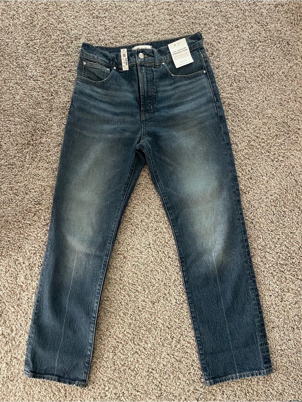 Madewell Women's Longline Straight-Leg Jeans